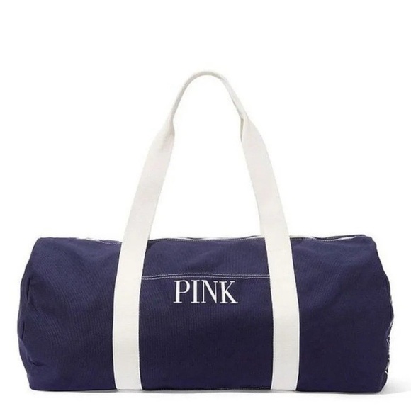 NEW VS PINK Weekender Duffle Gym Bag in Navy - Picture 11 of 12